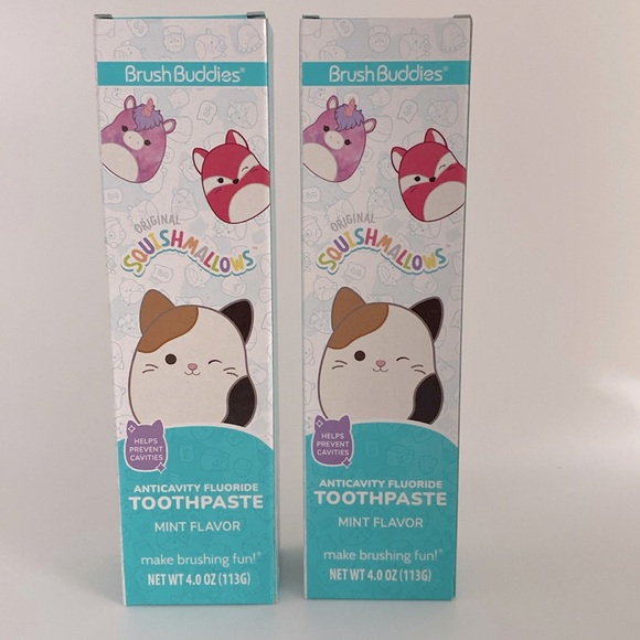 Squishmallows Toothpaste Bundle Set of 2 New - Picture 1 of 4